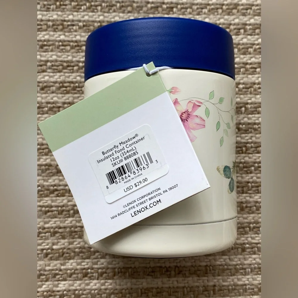 Lenox Butterfly Meadow Insulated Food Container - Picture 3 of 13